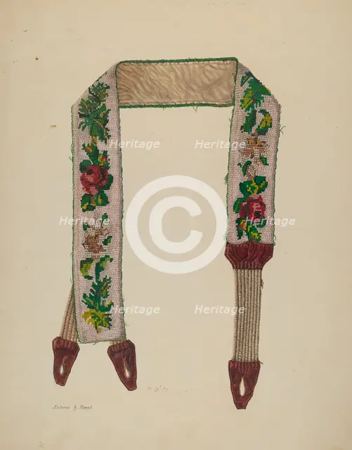 Suspender, c. 1930. Creator: Dolores Haupt.