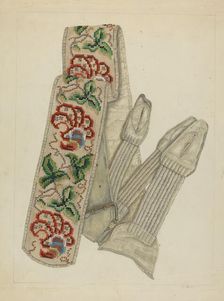 Suspenders, c. 1937. Creator: Evelyn Bailey