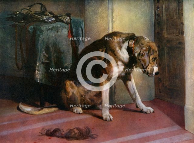 'Suspense', 19th century, (1912).Artist: Edwin Henry Landseer