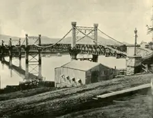 Suspension Bridge, over the Fitzroy 1901. Creator: Unknown