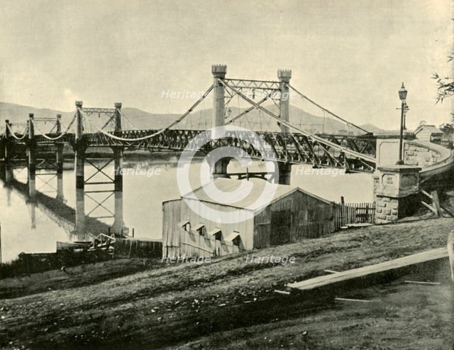 'Suspension Bridge, over the Fitzroy', 1901. Creator: Unknown.