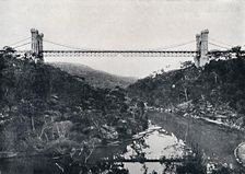 Suspension Bridge, Middle Harbour, c1900. Creator: Unknown