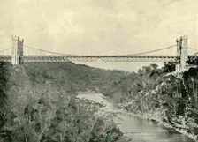 Suspension Bridge, North Sydney 1901. Creator: Unknown