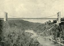 Suspension Bridge, North Sydney 1901. Creator: Unknown