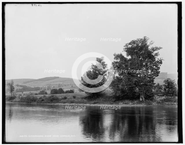 Susquehanna River near Conklin, N.Y., between 1890 and 1901. Creator: Unknown.