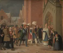 Svend Estridsen and Bishop Vilhelm, 1832. Creator: Wilhelm Marstrand