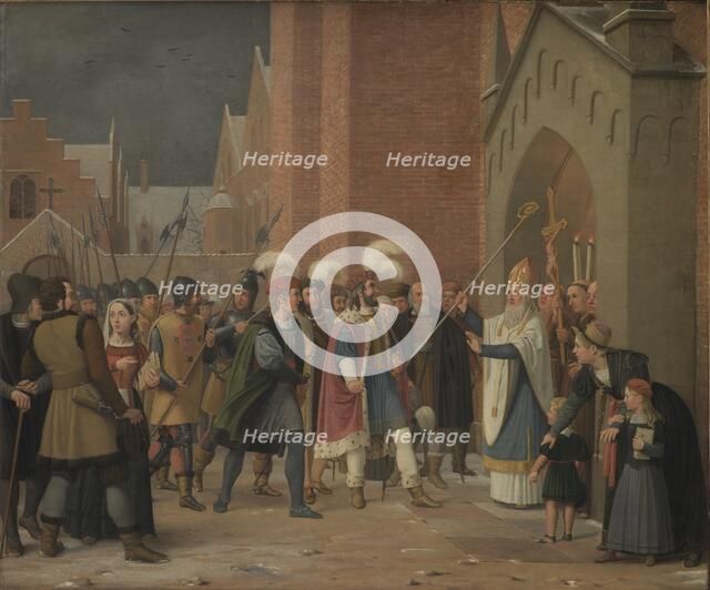 Svend Estridsen and Bishop Vilhelm, 1832. Creator: Wilhelm Marstrand.