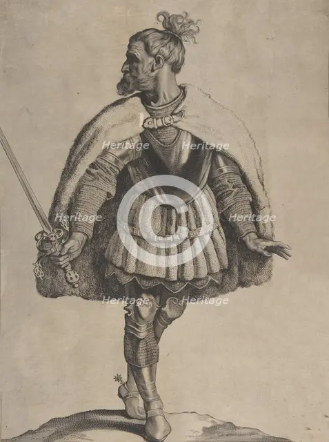 Svevus, from the series Peplus, sive Gothorum, Heruolorum..., 1650. Creator: Cornelis de Visscher.
