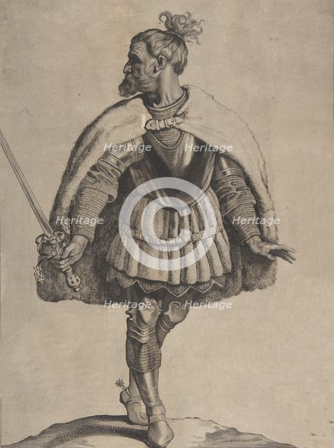 Svevus, from the series Peplus, sive Gothorum, Heruolorum..., 1650. Creator: Cornelis de Visscher.