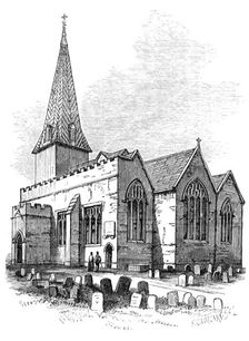 Swymbridge Church, North Devon, 1880. Creator: Unknown