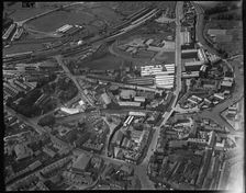 Swadford Street, the Gas Works and environs, Skipton, North Yorkshire, c1930s. Creator: Arthur William Hobart