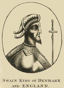 Swain King of Denmark and England 18th century. Creator: Unknown