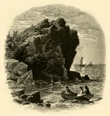 Swallows Cave, Nahant 1874. Creator: John Douglas Woodward