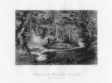 Swallows in the Banks of the River Mole Surrey, 19th century. Artist: J Archer