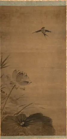 Swallow and Lotus, mid-1200s. Creator: Fachang Muqi (Chinese, 1220-1280), attributed to