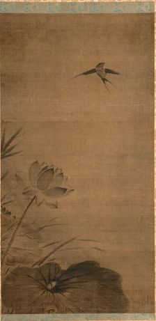 Swallow and Lotus, mid-1200s. Creator: Fachang Muqi (Chinese, 1220-1280), attributed to