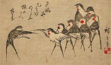 Swallow Dance, 1878. Creators: Ando Hiroshige, Utagawa Hiroshige III