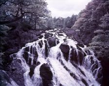 Swallow Falls, Betws-y-Coed, Caernarvon, Wales, c1955. Creator: Arthur Charles Kirby Ware