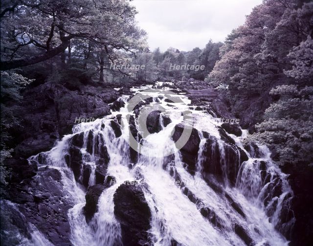 Swallow Falls, Betws-y-Coed, Caernarvon, Wales, c1955.  Creator: Arthur Charles Kirby Ware.
