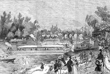 Swan-Upping on the Thames, from Brentford Ait, 1844. Creator: Unknown