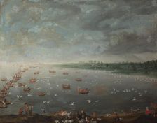 Swan Hunt, 1699-1798. Creator: David de Coninck