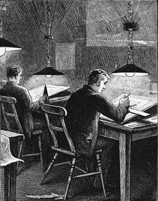 Swan incandescent lamps, University College, Dundee, Scotland, 1884