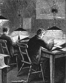 Swan incandescent lamps, University College, Dundee, Scotland, 1884