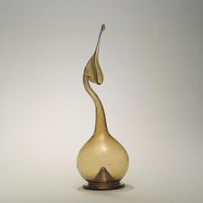 Swan-Neck Bottle (Ashkdan), Iran, 19th century. Creator: Unknown