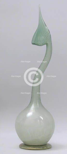 Swan-neck Bottle (Ashkdan), Iran, 19th century. Creator: Unknown.