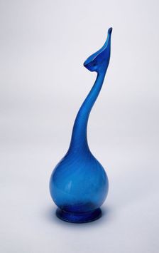 Swan-necked flask, Qajar dynasty (1796-1925), 19th century. Creator: Unknown