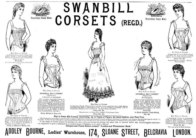 ''Swanbill Corsets', 1890. Creator: Unknown.
