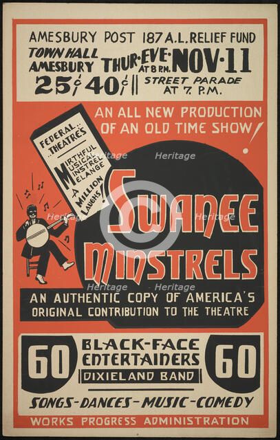 Swanee Minstrels, [193-]. Creator: Unknown.