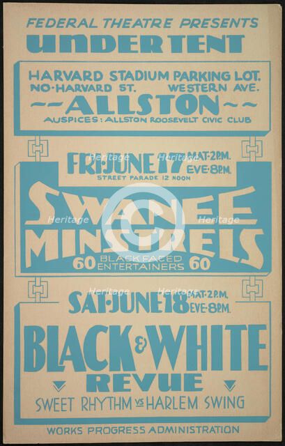 Swanee Minstrels, [193-]. Creator: Unknown.