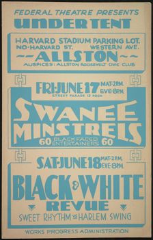 Swanee Minstrels, [193-]. Creator: Unknown