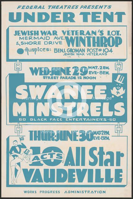 Swanee Minstrels, [193-]. Creator: Unknown.