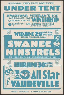 Swanee Minstrels, [193-]. Creator: Unknown