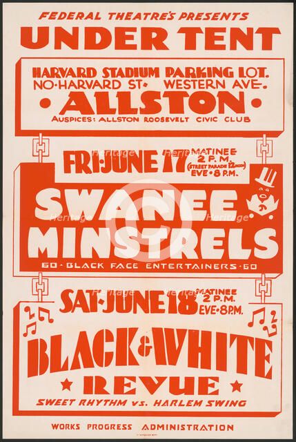 Swanee Minstrels, [193-]. Creator: Unknown.