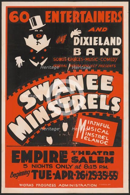 Swanee Minstrels, Salem, MA, [193-]. Creator: Unknown.