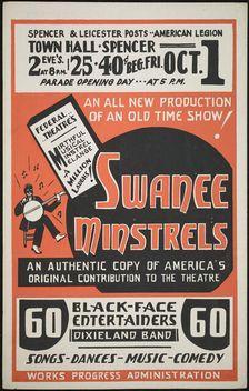 Swanee Minstrels, Spencer and Leicester, MA, [193-]. Creator: Unknown