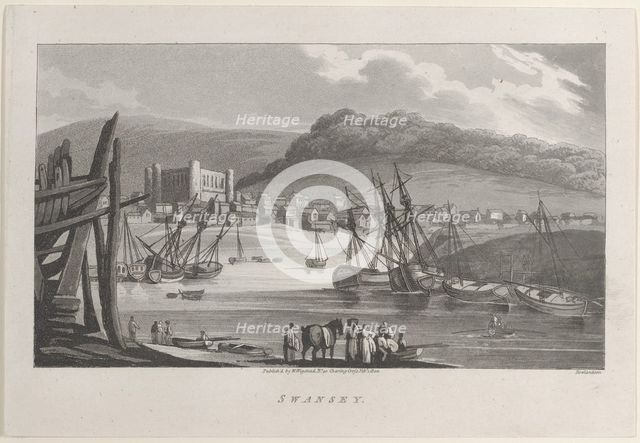 Swansey, from "Remarks on a Tour to North and South Wales, in the year 1797", February 1, 1800. Creator: John Hill.
