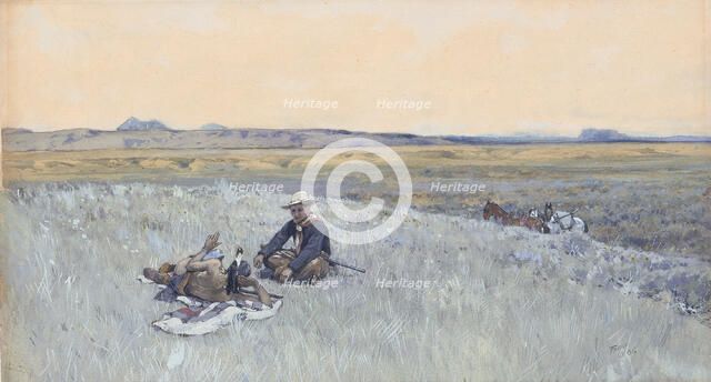 Swapping Lies, 1906. Creator: Henry François Farny.