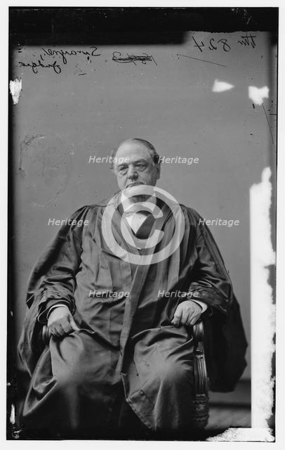 Swayne, Judge (Supreme Court), between 1870 and 1880. Creator: Unknown.