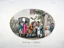 Swearing at Highgate 1796. Artist: Isaac Cruikshank