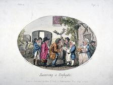 Swearing at Highgate 1796. Artist: Isaac Cruikshank