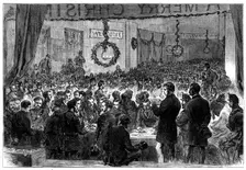 Swearing in the London Irish Rifle Volunteers as special constables, St Martin's-In-The-Fields, 1868 Creator: Unknown