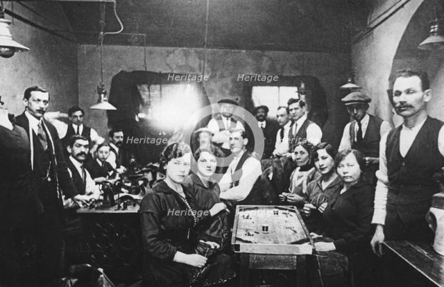 Sweatshop, East End of London, c1920s. Creator: Unknown.