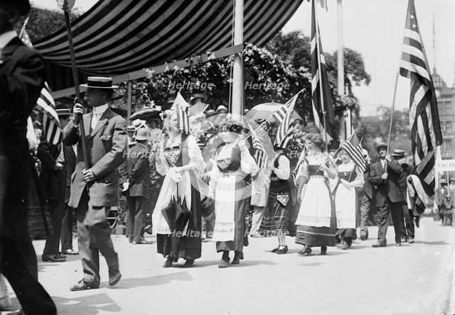 Sweden in N.Y. 4th July Parade, between c1910 and c1915. Creator: Bain News Service.