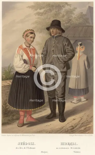 Swedes. On the islands of Estonia, 1862. Creator: Karl Fiale.