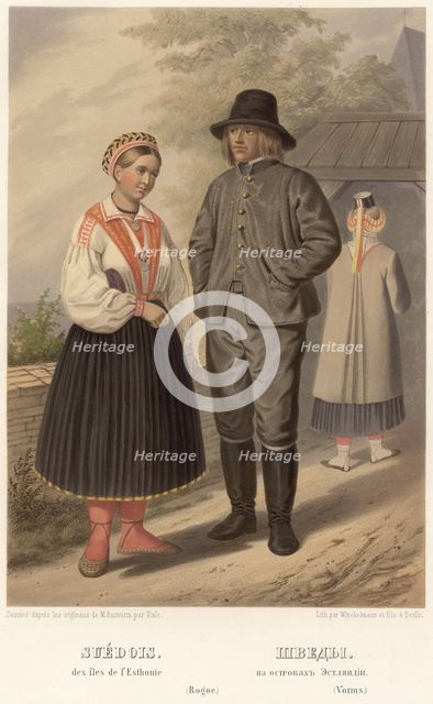 Swedes. On the islands of Estonia, 1862. Creator: Karl Fiale.