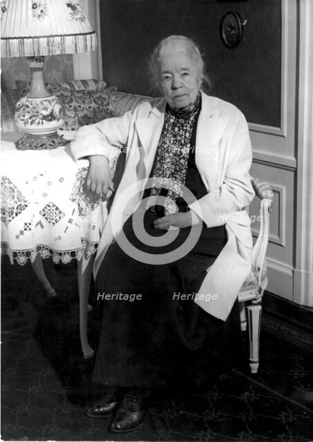 Swedish writer, Selma Lagerlof (1858-1940), c1940.  Creator: Unknown.